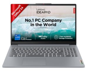 Lenovo IdeaPad Slim 3 13th Gen Intel Core i7-13620H 15.6″ (39.62cm) FHDIPS300 Nits Thin&Light Laptop (16GB/512GB SSD/Intel UHDGraphics/Win11/Office Home 2024/1YrADP Free/ARCTIC-Grey/1.6Kg), 83EM00GTIN