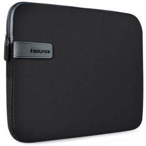 Sounce Protective Laptop Bag Sleeve fits Upto 14.1″ Wrinkle Free, Padded, Water Resistant Light Neoprene case Cover Pouch, Compatible for All Notebooks Such as Mac Book Pro (14.1 inch)