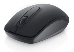 Dell WM118 Wireless Mouse, 1000DPI, 2.4 Ghz with USB Nano Receiver, Optical Tracking, 12-Months Battery Life, Plug and Play, Ambidextrous – Black