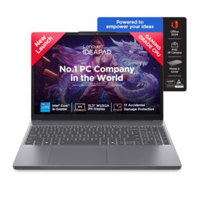 Lenovo Ideapad Slim 3 13Th Gen Intel Core I5-13420H 15.3″(38.8Cm) WUXGA IPS Laptop(16GB RAM/512GB SSD/Windows 11/Office Home 2024/Backlit Keyboard/1Yr ADP Free/3 Mon. Game Pass/Grey/1.6Kg) 83K100C6IN