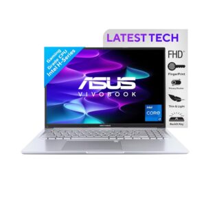 ASUS Vivobook 16, Intel Core i7-12700H, 16GB DDR4, 512GB SSD, WUXGA 16:10 60Hz, 16″/40.64cm, Windows 11, MS Office 2021, Transparent Silver, 1.88KG, X1605ZAC-MB741WS, Intel Iris Xe Graphics Laptop