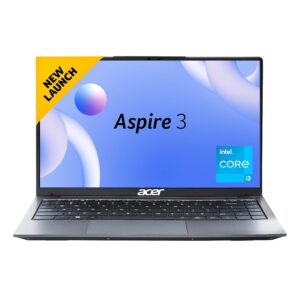Acer Aspire 3 Intel Core i3-1215U Processor Laptop with 35.56 cm (14″) Full HD LED IPS Display (8 GB RAM/512 GB SSD/WiFi 6/Intel Graphics/Windows11 Home/65W) A324-51, Steel Gray, 1.45KG