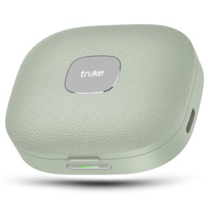 truke Mega 9 New Launch True Wireless in Ear Earbuds W/ 24-Bit Lossless Spatial Audio, 70H Battery Fast Charge Ear Buds, Leather Finish, 13mm Speakers TWS, 40ms Ultra Low Latency, 4Mics ENC