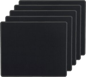 Storite 5 Pack 220mm x 180mm x 2mm Speed Type Gaming Non-Slip Rubber Base Mousepad Desk Mat Keyboard Pad for Laptop/Computer Office PC & Home