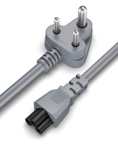 FEDUS 1.8 Meter Long TPR (Thermoplastic Rubber) Laptop Power Cord, 2500 Watt 3 Pin IEC C5 Charger Adapter Cable Wire AC Lead for Asus/Dell/HP/Lenovo/ASUS/Acer/Samsung/Compaq & All Gaming laptops