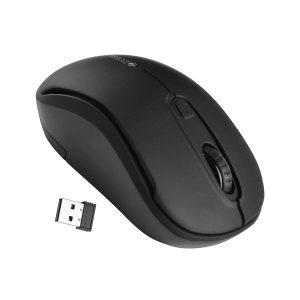 ZEBRONICS Dash Pro 2.4GHz Wireless Mouse, Upto 1600 DPI, 3 Level DPI, High Precision, Power Saving Mode, Comfortable & Lightweight, for Mac | Laptop | Computer (Black)