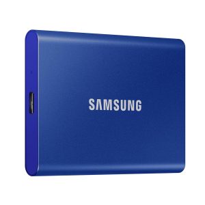 Samsung T7 2TB Up to 1,050MB/s USB 3.2 Gen 2 (10Gbps, Type-C) External Solid State Drive (Portable SSD) Blue (MU-PC2T0H)