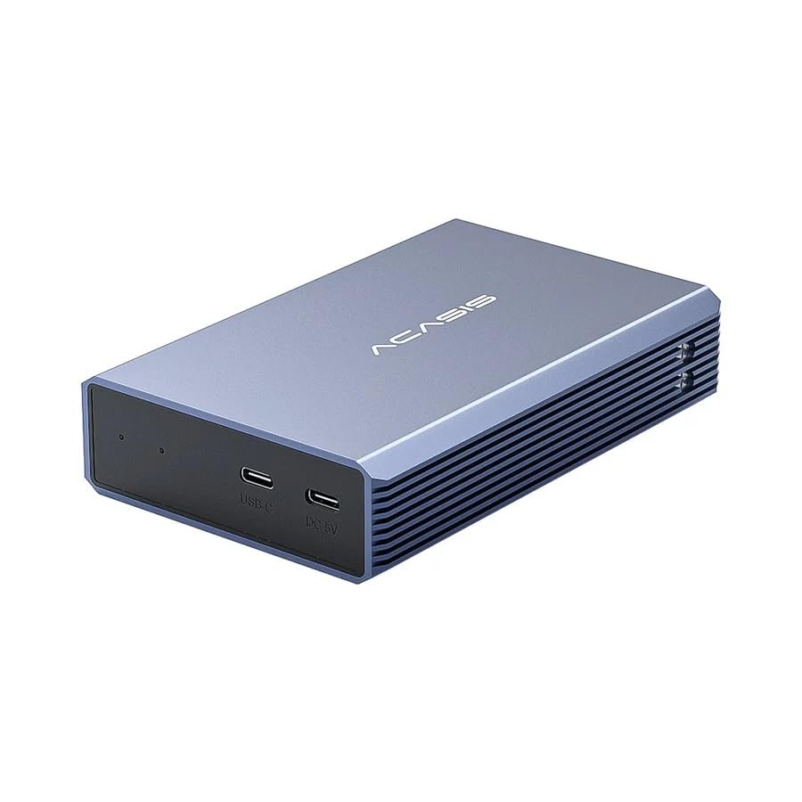 ACASIS Dual Bay 2.5 Inch USB-C to SATA HDD SSD RAID Enclosure, USB 3.0, Support RAID 0/1/JBOD/SPAN, Max 5Gbps Under UASP, 2*6TB 12TB Capacity