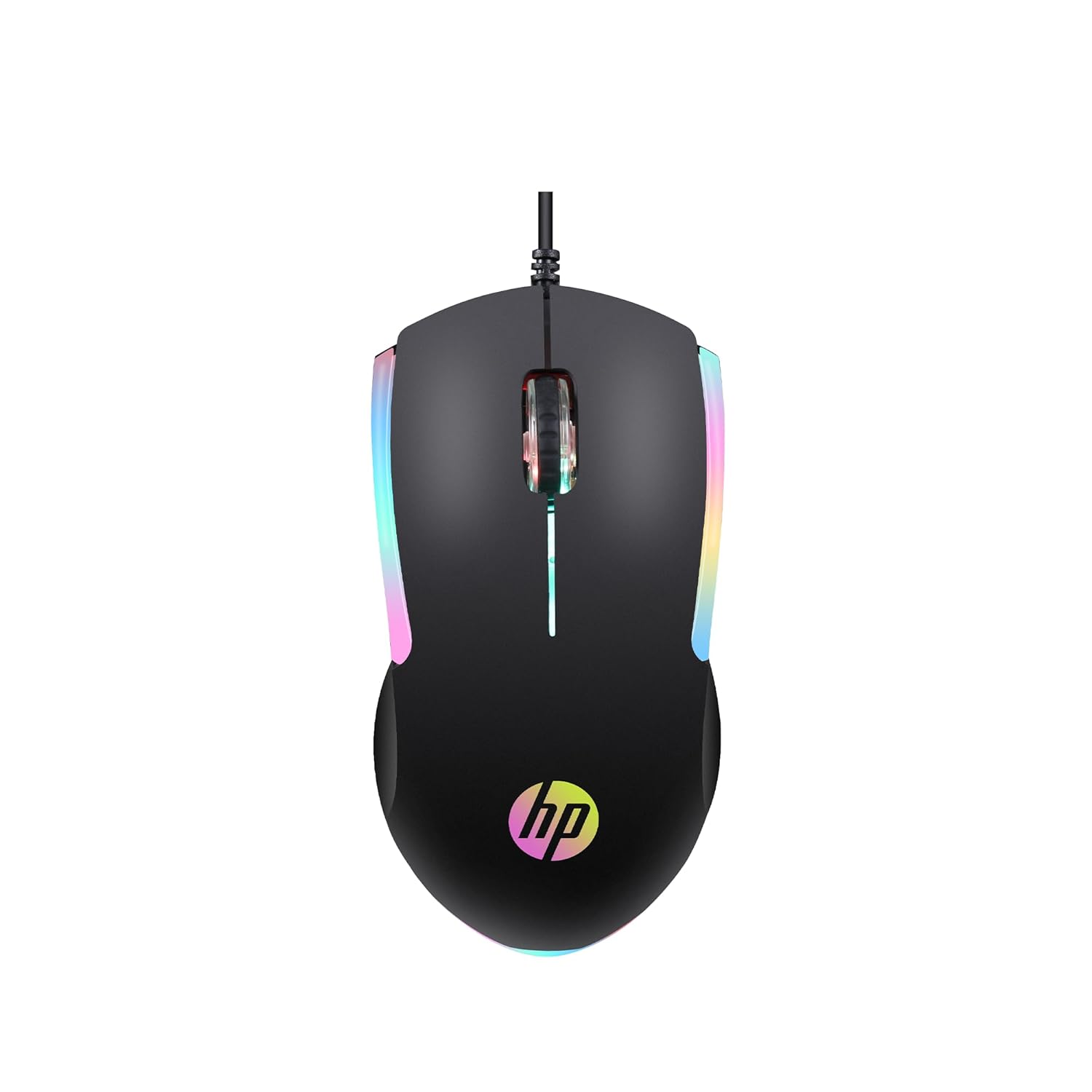 HP M160 USB Wired Gaming Optical Mouse with LED Backlight, 1000 DPI, 3 Buttons and Press Life Up to 3 Million Clicks, 1 Year Warranty (843W8AA, Black)
