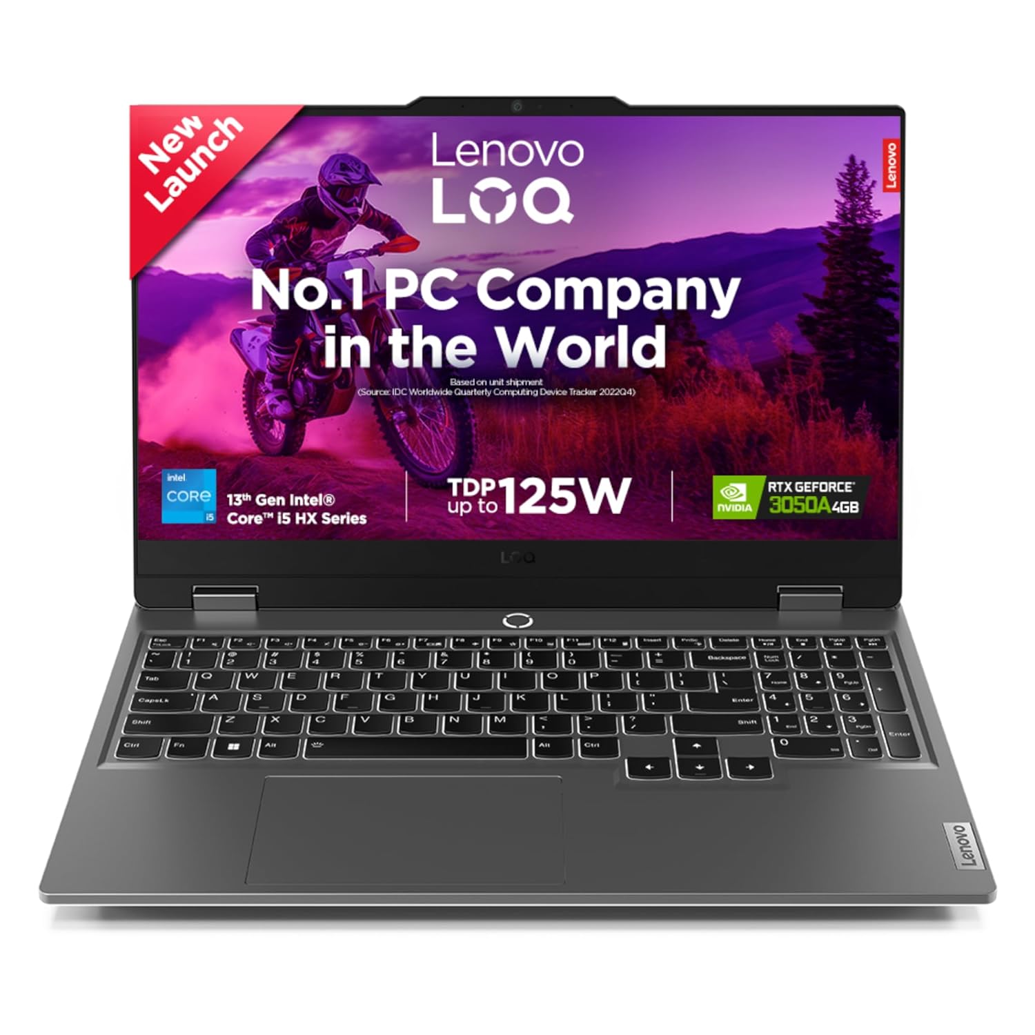 Lenovo LOQ Intel Core i5-13450HX| NVIDIA RTX 3050A 4GB (24GB RAM/512GB SSD/144Hz Refresh Rate/15.6″ (39.6cm)/Windows 11/Office Home 2024/3 Mon. Game Pass/Grey/2.4Kg), 83DV018GIN AI Gaming Laptop