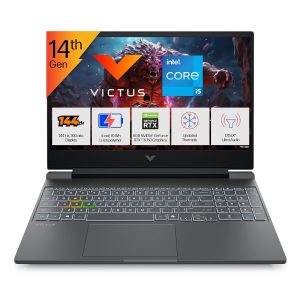 HP Victus, 14th Gen Intel Core i5-14450HX, 6GB RTX 3050, 24GB DDR5, 512GB SSD, FHD, 144Hz, IPS, 300 nits, 15.6”/39.6cm, Win11, M365* Office24, Mica Silver, 2.3kg, fa2303tx/fa2315tx, RGB Gaming Laptop