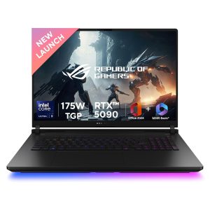 ASUS ROG Strix SCAR 18,Intel Core Ultra 9 275HX Gaming Laptop(NVIDIA RTX 5090-24GB/175W TGP/64GB/2TB/2.5K QHD+/18″/240Hz/Windows 11/M365 Basic(1Year)*/Office Home 2024/Off Black/3.30 Kg)G835LX-SA187WS