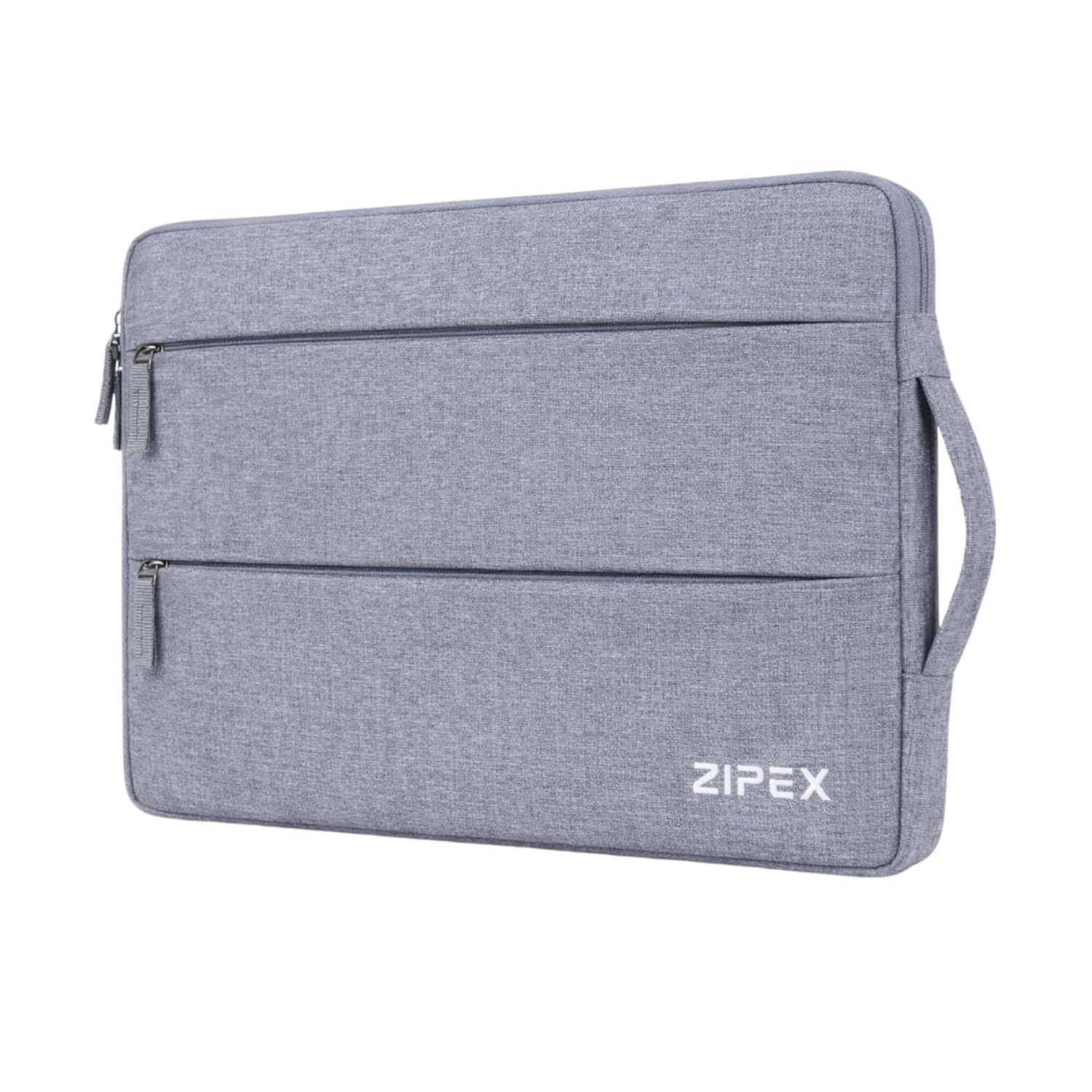 360 Protective 14 Inch Laptop Sleeve Case for All 13-14 Inch laptops with 2 Front pockets & Carry Handle | Compatible with 13-14 inch HP, DELL, Asus, Mackbook Devices| Water-Resistant | Grey