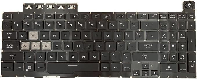 HIPOIT Laptop Replacement Keyboard Battery Charger Compatible with ASU TU Gaming 8 F15 FX506 FA506 FA506II Keyboard