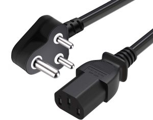FEDUS 1 Meter Desktop PC Computer Power Cord, 2500 Watt IEC C13 Power Cable for Pc, 3 Pin Ac Wire Lead for SMPS Power Supply, Monitor, Printer, Electric Kettle, TV, All Gaming Computer