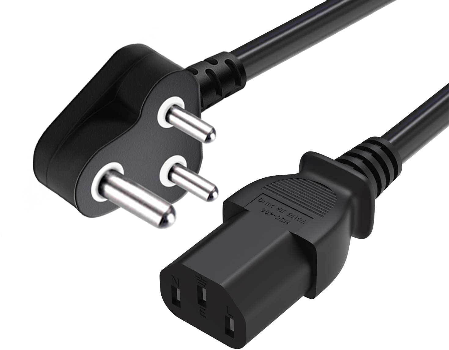 FEDUS 1 Meter Desktop PC Computer Power Cord, 2500 Watt IEC C13 Power Cable for Pc, 3 Pin Ac Wire Lead for SMPS Power Supply, Monitor, Printer, Electric Kettle, TV, All Gaming Computer