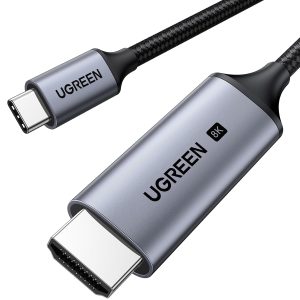 UGREEN 8K@60Hz USB C to HDMI 2.1 Cable 2M 4K 240Hz Support Thunderbolt 4/3 48Gbps HDR HDCP2.3 Compatible with MacBook Pro Air iPad, iPhone 16/15 Pro Max, Galaxy S24, Pixel 9, XPS