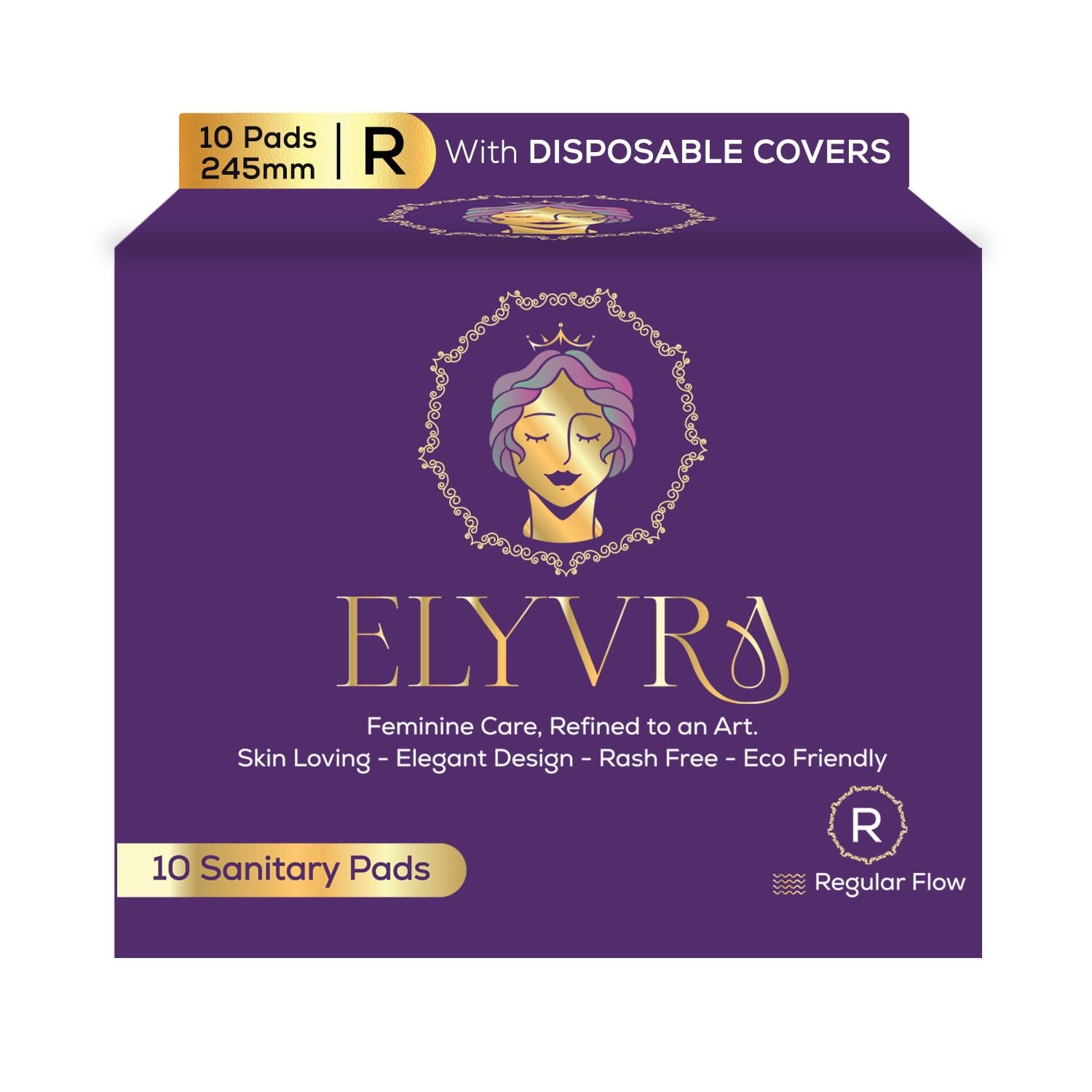 Sanitary Pads for Women Regular | 245mm – 10 Pads | Individually Packed in Disposable Covers | Ultra Thin | Ideal for Light to Medium Flow Protection | Comfortable Fit