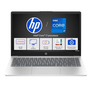HP 14 AI PC Intel Core Ultra 7 – (24 GB/1 TB SSD/Windows 11 Home) 14-ep1181TU Thin and Light Laptop (14 Inch, Natural Silver, 1.4 kg, with MS Office)