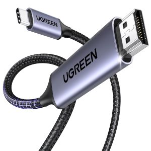 UGREEN 4K@60Hz USB C to HDMI Cable 1M, Type C Thunderbolt 4/3 Video Adapter for Home Office Compatible with iPhone 17/16 Pro Max Plus, MacBook Pro Air iPad Pro, XPS, Galaxy S25, Steam Deck
