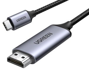 UGREEN 4K@60Hz USB C to HDMI Cable 2M, Type C Thunderbolt 4/3 Video Adapter for Home Office Compatible with iPhone 16/15 Pro Max Plus, MacBook Pro Air iPad Pro, XPS, Galaxy S24, Steam Deck
