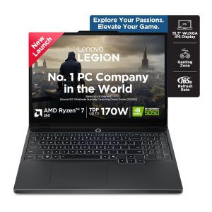 Lenovo Legion 5 2025 AMD Ryzen 7 260 | NVIDIA RTX 5050 8GB (16GB RAM/1TB SSD/WUXGA IPS/165Hz/15(39.6cm)/Windows 11/Office 2024+AI Now/Black/2.5Kg), 83M00073IN AI Powered Gaming Laptop