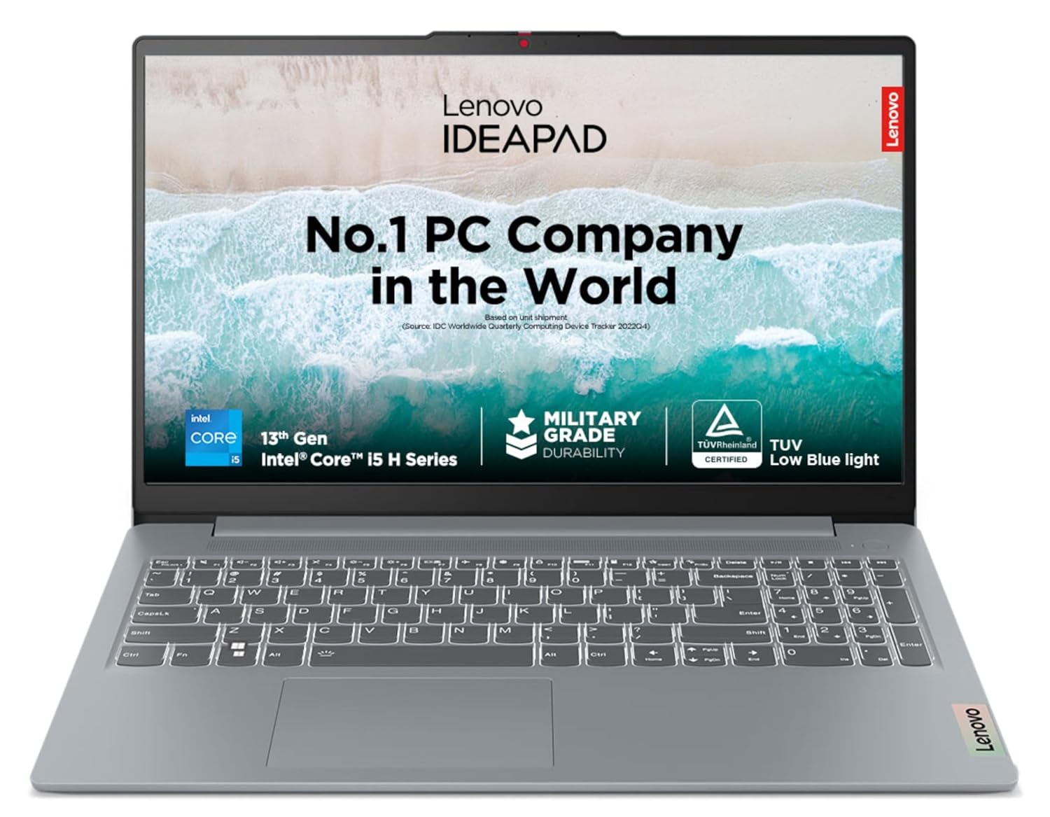 Lenovo IdeaPad Slim 3 Core i5 13420H (16GB RAM/512GB SSD/15.6″ (39.6cm)/Integrated Intel UHD Graphics/Windows 11/Office Home 2024/1 Year ADP Free/Grey/1.6Kg), 83EM00H0IN Laptop