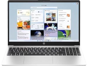 HP 255 G10, AMD Ryzen 3 7320U Quad Core -(DOS 16 GB RAM /512 GB SSD/AMD Radeon Graphics) Thin and Light Business Laptop/15.6″ HD Display/Turbo Silver/1.5 Kg