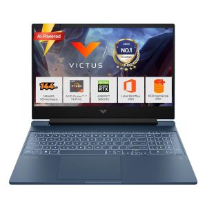 HP Victus, AMD Ryzen 7 7445HS, 6GB RTX 3050, 16GB DDR5(Upgradeable) 512GB SSD, 144Hz, IPS, 300nits, FHD, 15.6”/39.6cm, Win11, M365* Office24, Blue, 2.29kg, fb3125AX, Backlit, DTS Audio, Gaming Laptop