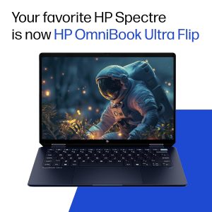 HP Omnibook Ultra Flip (Previously Spectre), Intel Core Ultra 9 288V (32GB LPDDR5x, 2TB SSD), 3K, OLED, 120 Hz, 14”/35.6cm, Win11, M365* Office24, Blue, 1.34kg, fh0369tu, 9MP Camera, Backlit Laptop